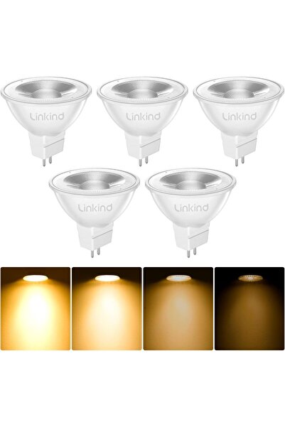 Linkind MR16 LED Bulbs, Dimmable GU5.3 Light Bulb, 12 Volt Spotlights Ceiling...