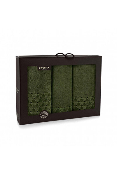 Zwoltex Towel Top Bottom Set OSCAR AB Green 30x50 50x100 70x140 500GSM