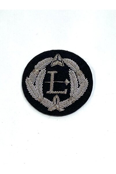 karantuhafiye Silver Blazer Jacket Crest / Jacket Crest / 5.5 cm / Black