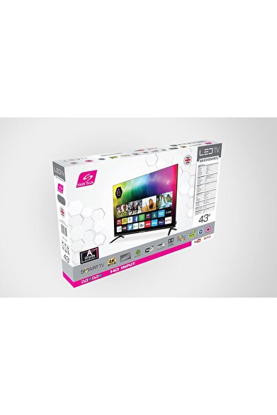 Skilltech تلفزيون ذكي سكيل تك SK4340S4KFL مقاس 43 بوصة، بدقة 4K UHD (3840x216...