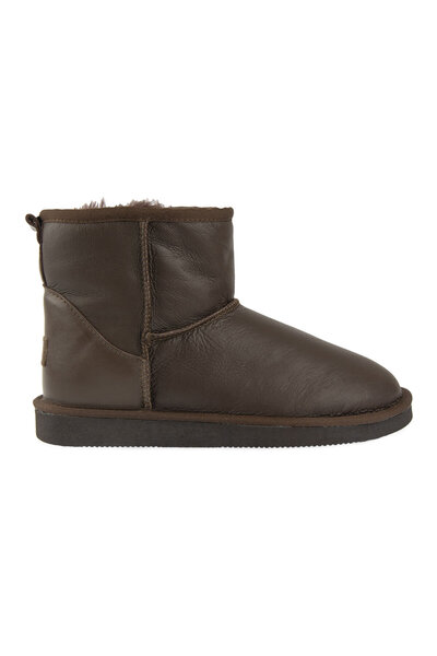 Pegia Genuine Leather and Fur Women's Short Boots 191022