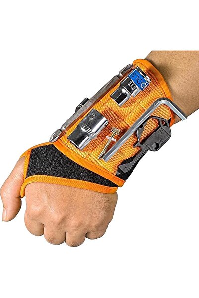 The Bros Magnetic Wristband with Super Strong Magnets Holds Screws, Nails, Dr...