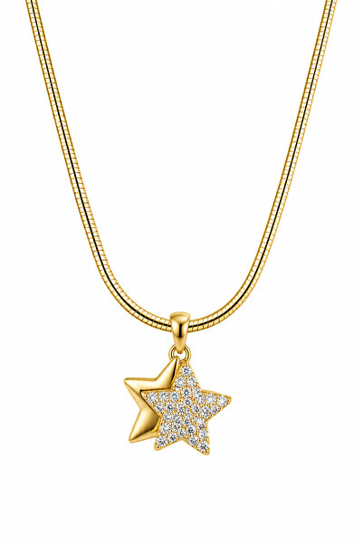 Jack Ferrero Women's colorfast steel necklace 50cm