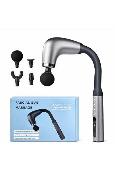 Zenorius Aparat Masaj Tip Pistol 33cm, 4 Capete Interschimbabile, 6 Viteze, R...