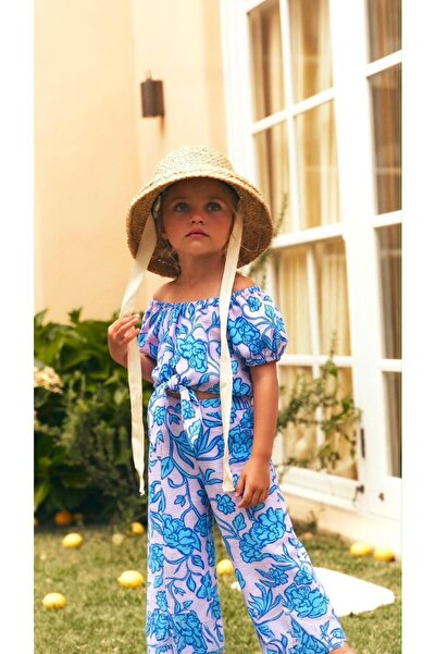 Bebibo Off-Shoulder Crop Pants Set for Girls