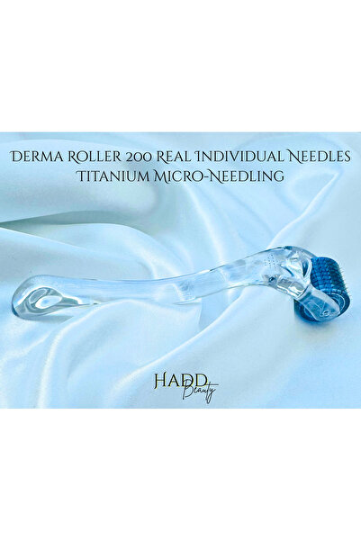 Had Derma Roller 200 Real golden titanium needles, for Face, hair & beard– 0....