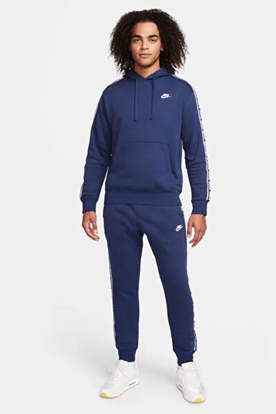 Nike Club Fleece Hoodie Track Suit Kapişonlu Pamuklu Erkek Eşofman Takımı Lac...