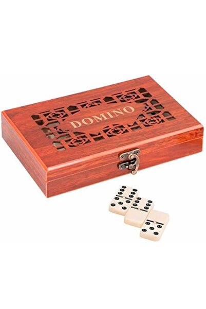 domino Deluxe Classic Domino/Dominoes Game Set with Elegant Wooden Box