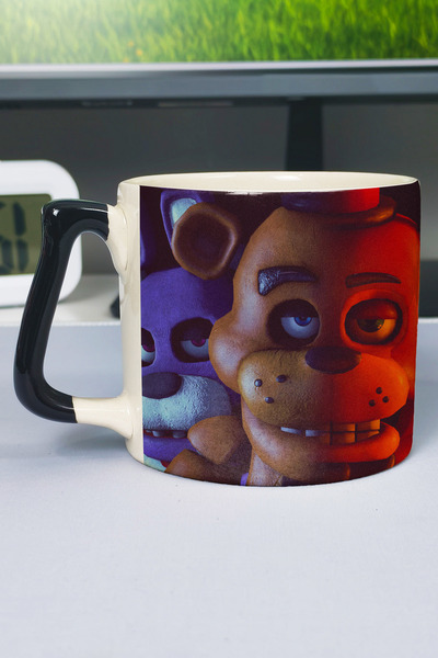 ZipZap Five Nights at Freddy's Printed Ceramic Luxury Mug (1 Piece) Custom Bl...