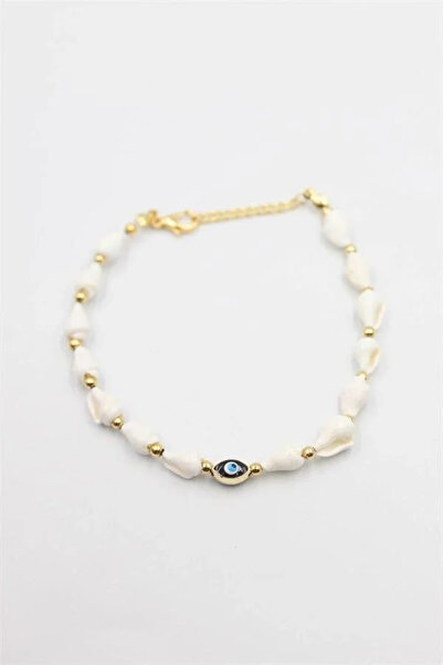 Marsilyan Nvdn- Ieg - Seashell Anklet - White Iegrs-Nvdn1