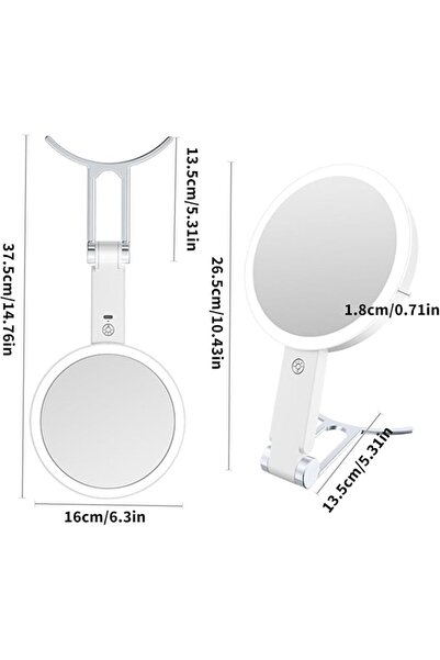 Arabest Lighted Makeup Mirror, Double Sided Mirrors, Dimmable Touch Screen, A...