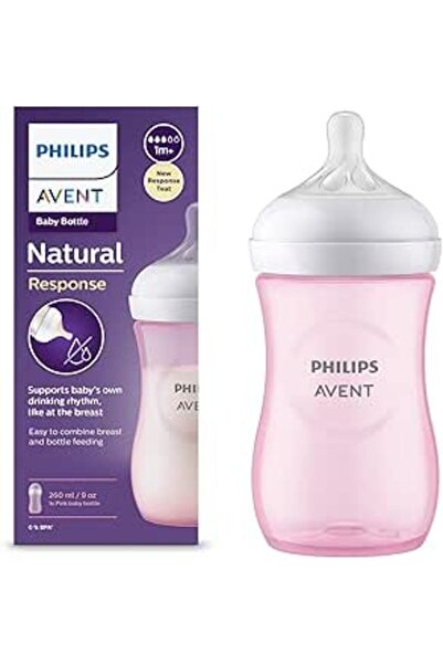 Philips زجاجة أفينت الطبيعية 1 شهر فأكثر 260 مل وردي SCF034/17: 5970