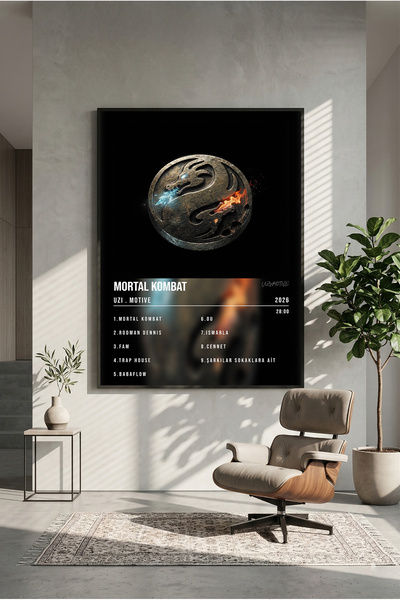 postercraft Mortal Kombat Album Design 2 Ξύλινη αφίσα ζωγραφικής (χωρίς πλαίσιο)