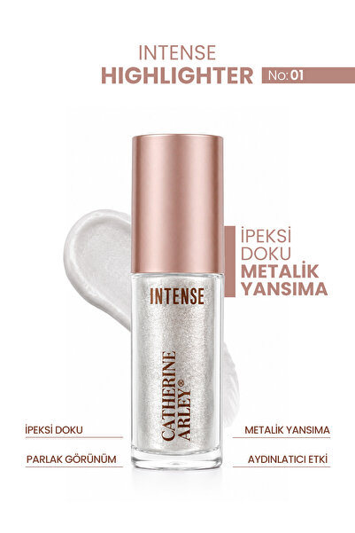 Catherine Arley INTENSE GLOW TOUCH LIQUID HIGHLIGHTER SILVER MIST 5 ML 01