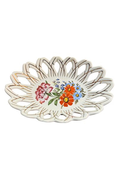 tayfuntufan antika koleksiyon Porcelain Hand-Painted Openwork European Servin...