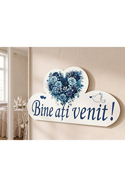 Bello Carino High quality decoration products "Welcome!" Sign, Intertwined He...
