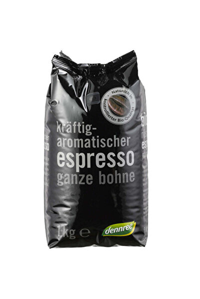 Dennree Boabe de cafea espresso bio 1 kg