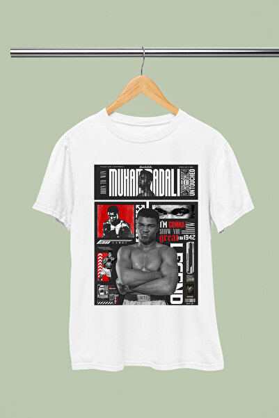 MAGORS Muhammed Ali̇ Printed P Cotton U Short Sleeve Regular Fit Tshirt