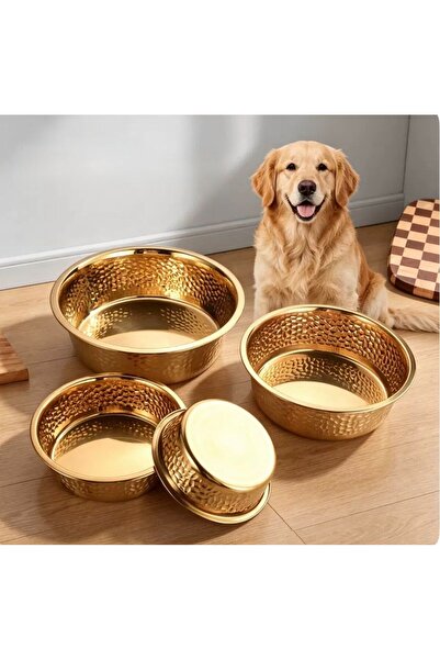 mywarehouse Bakır 14 cm Kedi ve Köpek Mama ve Kabı (1 adet)