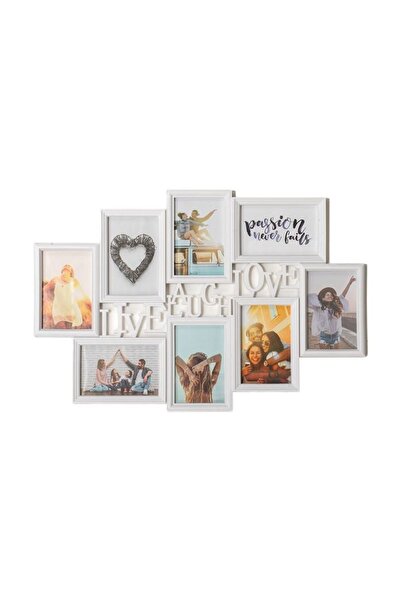 OEM Ramă foto decorativă, Alb, 62 x 42.5, Plastic, perete/masă, amintiri și d...