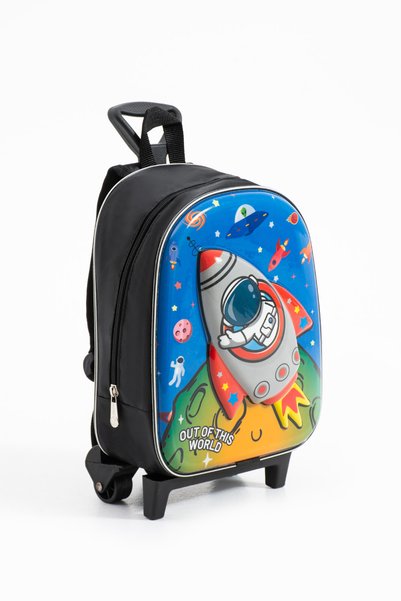 Mori School Bag Embossed Kindergarten/Nursery Bag with Squeegee