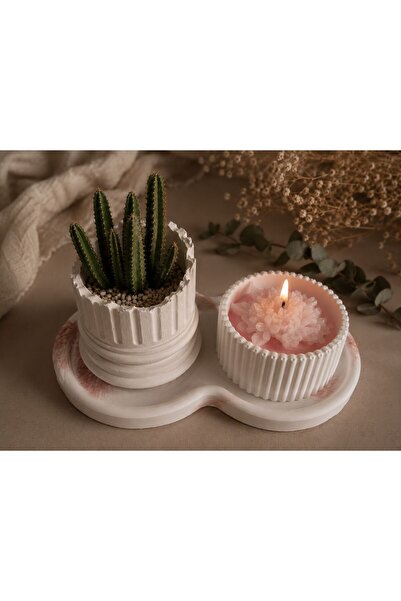dekoratif mum3'lü set
