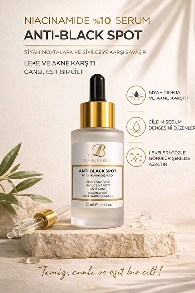 Lumine Belle Anti-Black Spot Niacinamide %10 - Siyah Nokta ve Karşıtı Anti Ak...