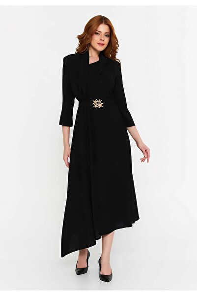 1way Black Formal Dress Modern Design