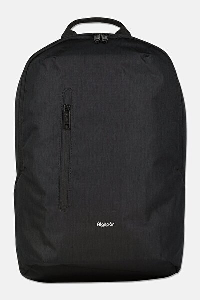 Algspar Men Brand Logo Backpack, Black