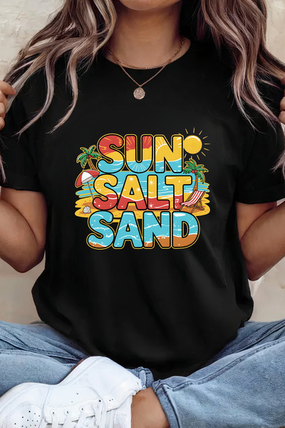 Sarah's Boutique Women's T-shirt – 100% cotton – Sun Sand