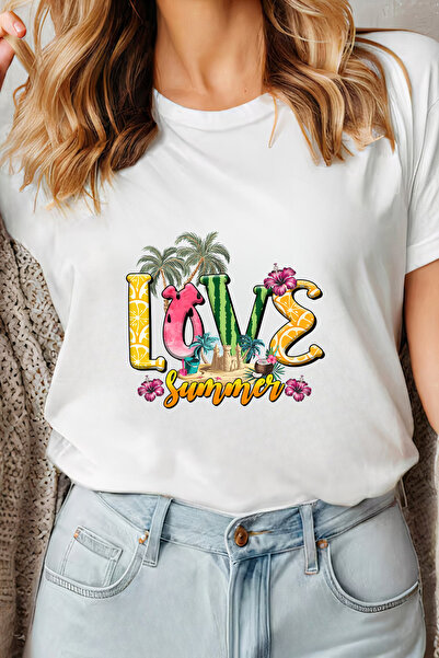Sarah's Boutique Women's T-shirt – 100% cotton – Love Summer