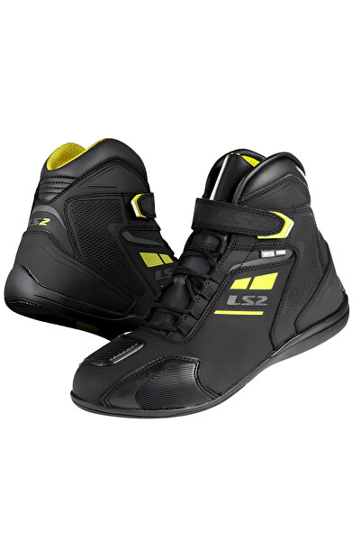 LS2 Garra Wp Boots Black-Neon Yellow