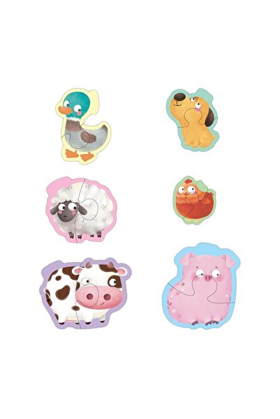 OEM Educational Puzzle for Children, Farm Animals, Learning through Play, 12 ...