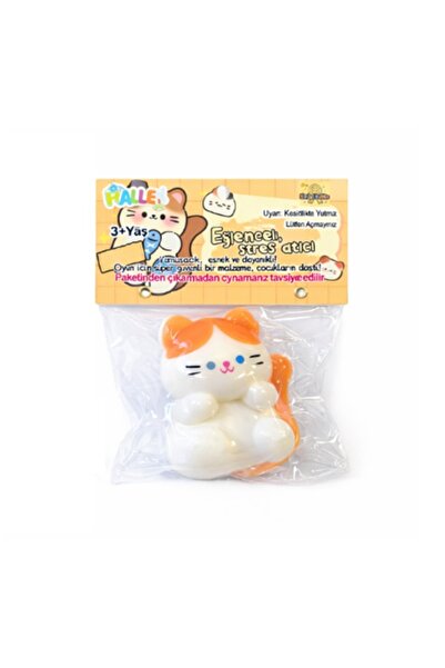 Duman Eğlenceli Stres Atıcı Sukuşi Slime Kedi Poşette