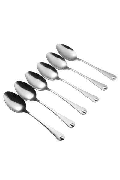 Swan Top Bottom Set of 6 stainless steel spoons