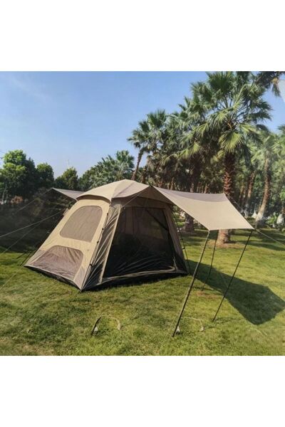 Generic Family Camping Tent – Waterproof and Windproof Outdoor Tent with Fron...