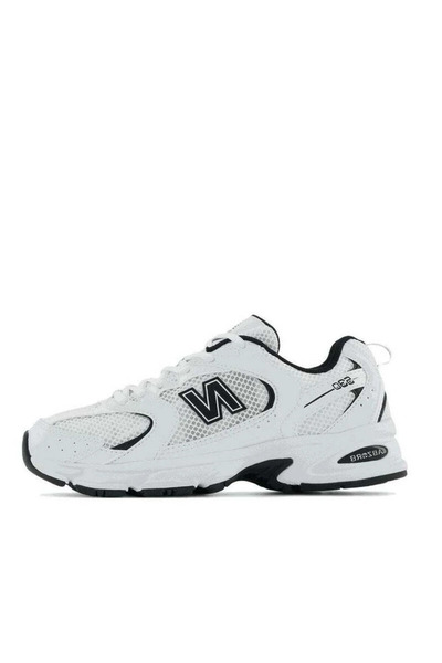 New Balance x Staud حذاء رياضي كاجوال 530 بلون أبيض/أسود نقي