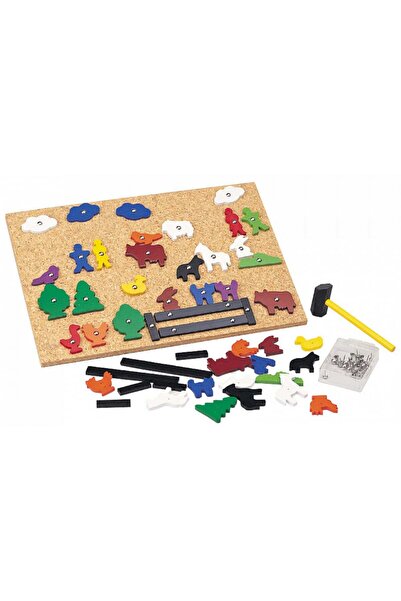 Puzzle لوحة المطرقة والدبابيس