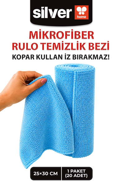 SİLVER HOME 20 rola mikrofiber krpa za čišćenje 25x30 cm Višenamenska, kvalit...