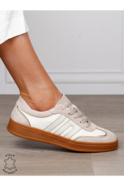 ANGEL BLUE Women's sports shoes made of Genuine Leather and textile side CRL1...