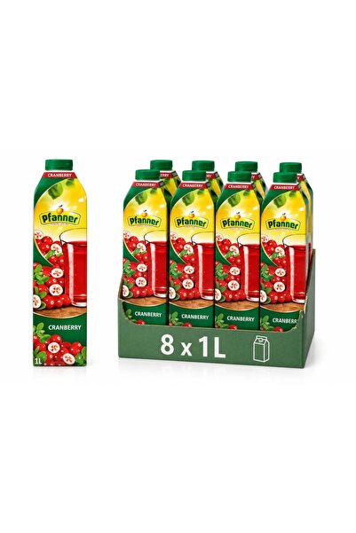 Pfanner Cranberry Meyve Suyu 1 LT x8