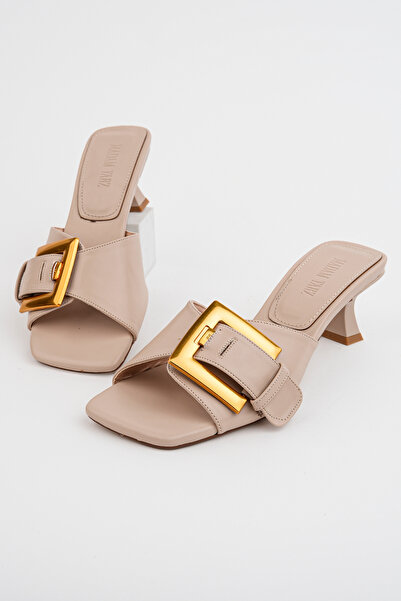 Madam Tarz Rose-17515 Adjustable Buckle Belted Slippers