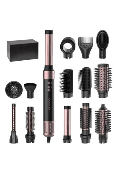 CECOTEC Ondulator Multifunctional Bamba CeramicCare 14 in 1 AirGlam, placa de...