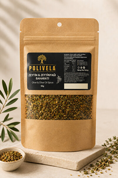 Polivela Doğal Zeytin & Zeytinyağı Baharat Çeşnisi 50 g
