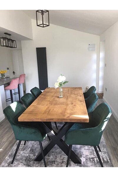 BRK Design BA AHŞAP ÇOK AMAÇLI AHŞAP MASA X AYAK B_80X120