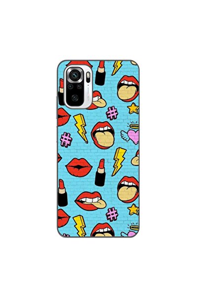 OEM Husa compatibila cu Xiaomi Poco M5s Silicon Gel Tpu Model Pop Art Lips