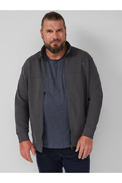 s.Oliver Big Sizes Men's Big Sizes Sweatshirt with Zipper and Regular Fit Cut...
