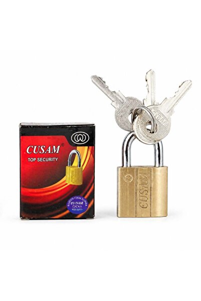 Zenorius Yellow Padlock 12/ Top Bottom Set, Gusam 20mm, Metallic, with 3 Keys