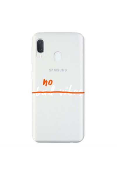 Other Samsung A20E No bad vibes 2 Transparent Silicone TPU Θήκη