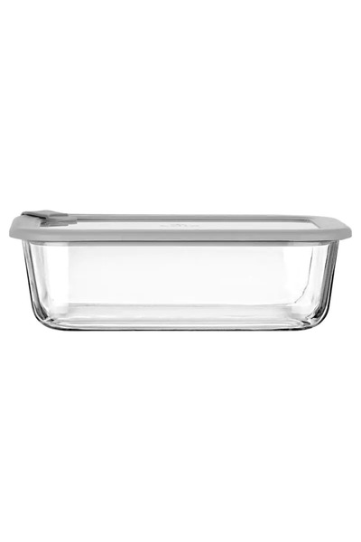 Estia Home Art Γυάλινο Δοχείο Τροφίμων ColorSeal Γκρι Estia 640ml